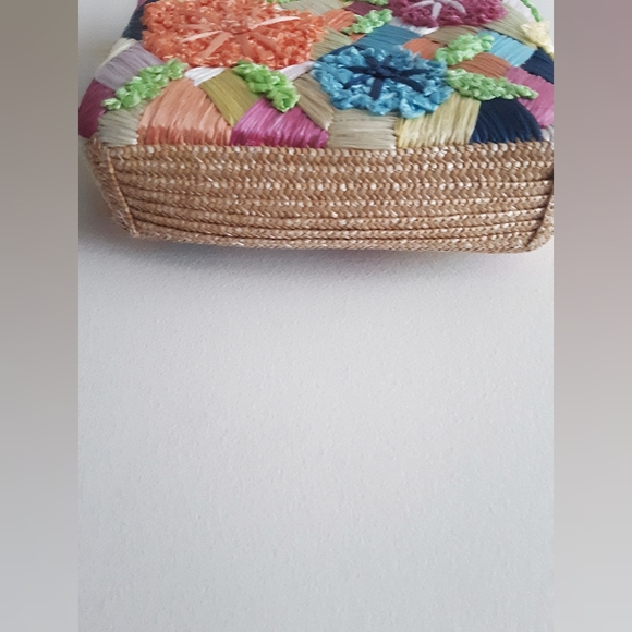 Red Fish Designs Colorful Straw Bag Purse - Picture 4 of 8